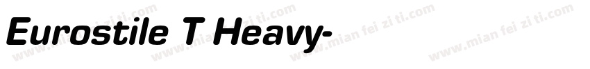 Eurostile T Heavy字体转换